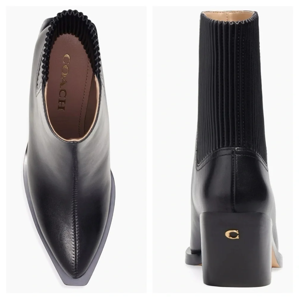 COACH

Prestyn  Leather Chelsea Ankle Boots size 6 B - Picture 14 of 15